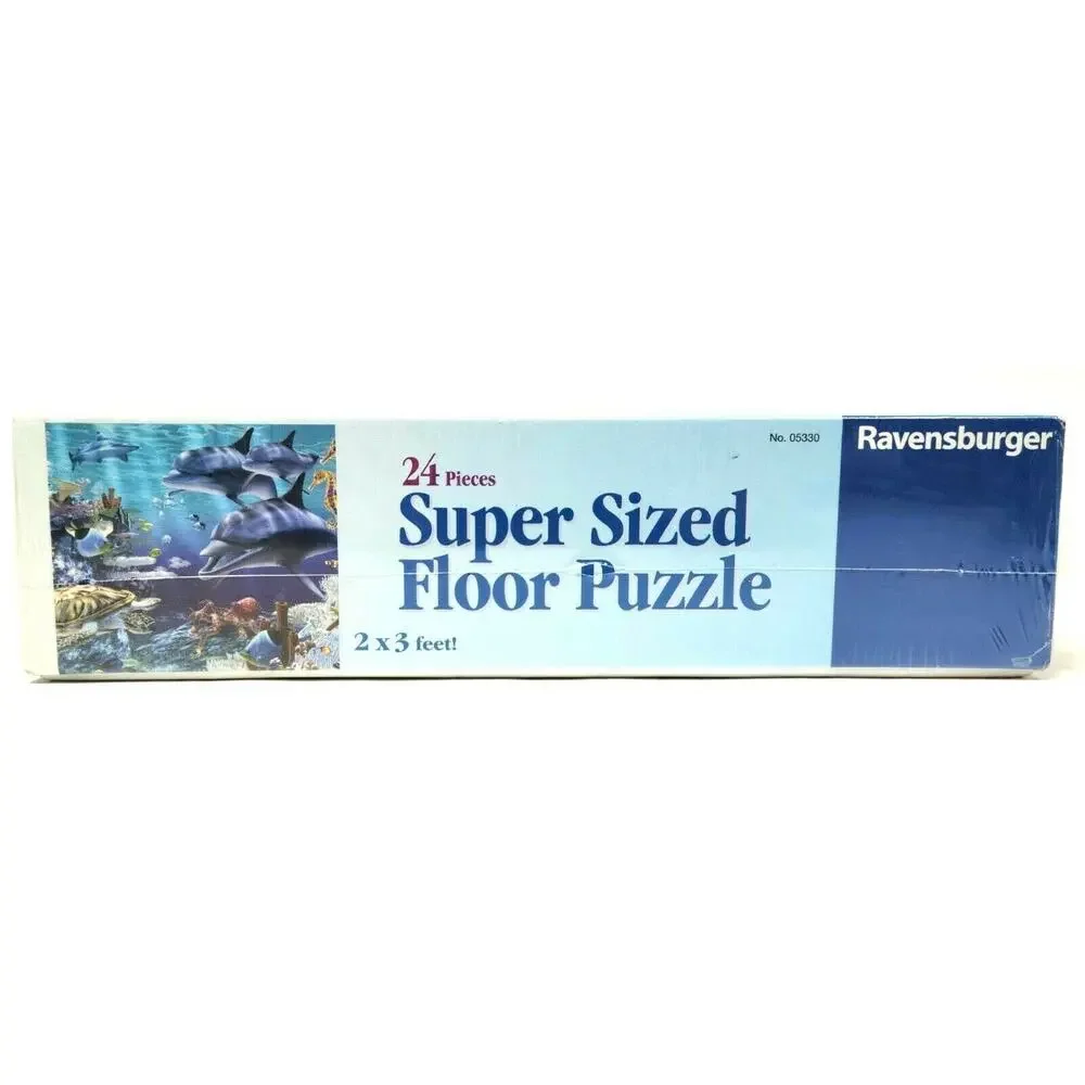 Ravensburger Sea Life SUPER SIZED Floor Puzzle 24 Pieces 2005 NEW Ocean Dolphin